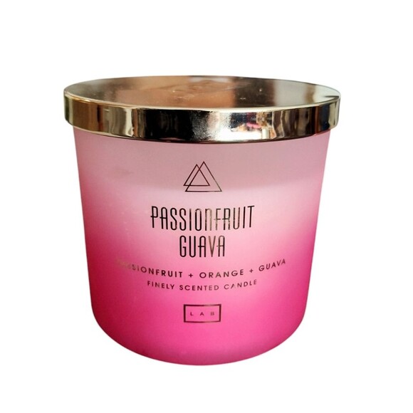 LAB Candles Coconut Wax Passion Fruit Guava Pink Glass - Picture 1 of 4